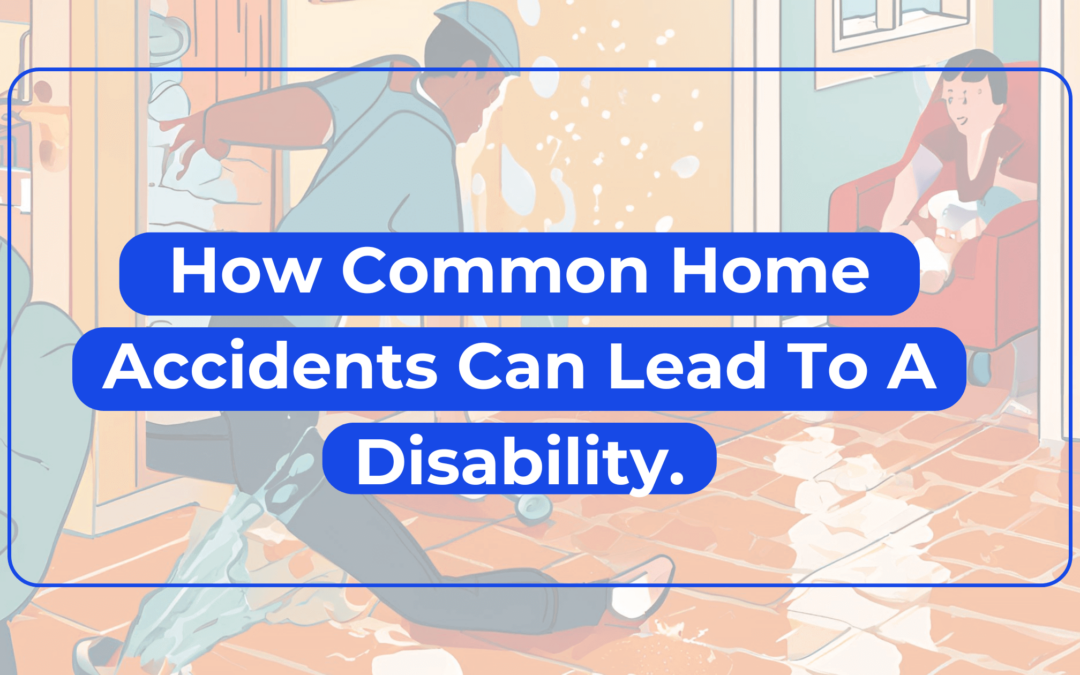 An illustration for home accidents and how they can lead to a disability